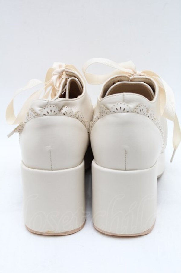 画像3: axes femme POETIQUE / レースアップシューズ L ベージュ S-26-02-06-005-AX-SH-HR-ZS (3)