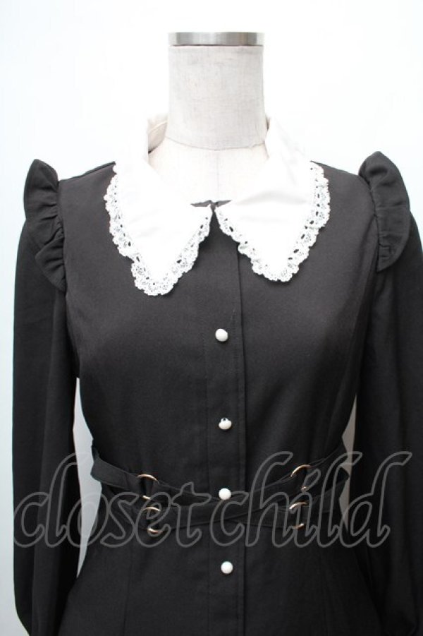 画像3: Rojita / クロスバックルワンピース  黒ｘ白 S-26-02-06-043-LO-OP-HR-ZS (3)