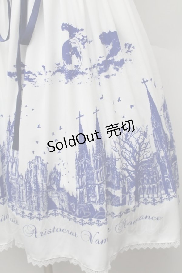 画像3: Moi-meme-Moitie / サイレントムーンワンピース(ミニ丈)  白ｘ青 S-26-02-06-044-MO-OP-HR-ZS (3)