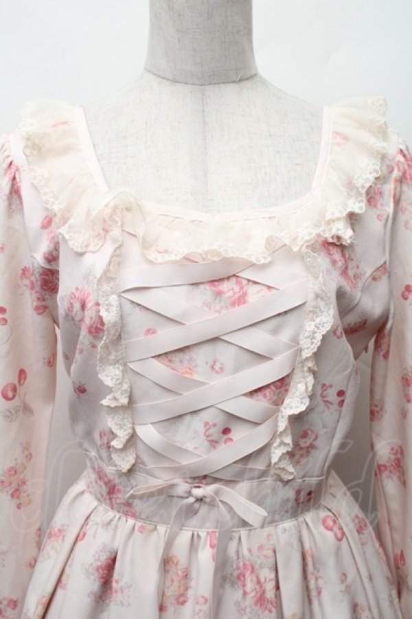 画像3: LIZ LISA / キャットチェリーワンピース 0 ピンク S-26-02-06-045-LO-OP-HR-ZS (3)