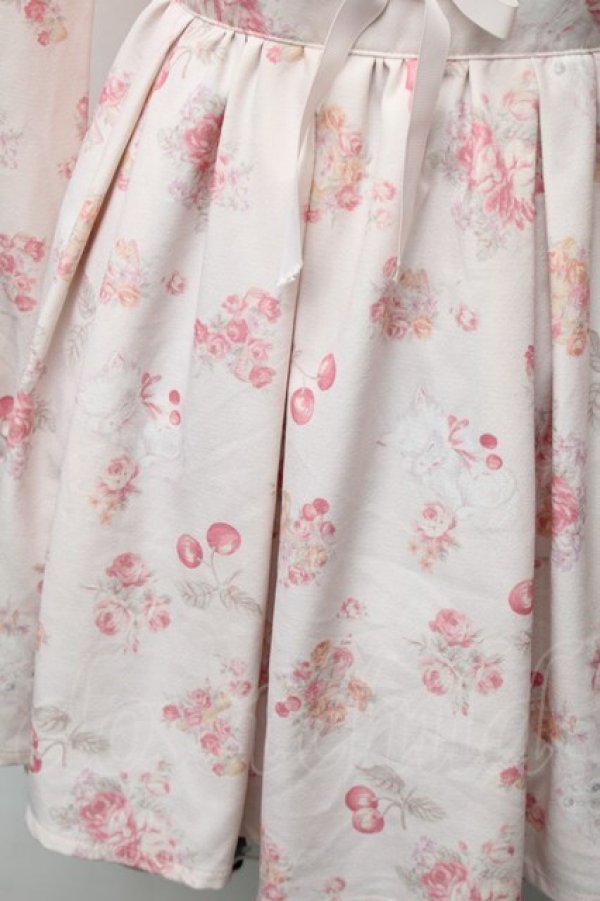 画像4: LIZ LISA / キャットチェリーワンピース 0 ピンク S-26-02-06-045-LO-OP-HR-ZS (4)