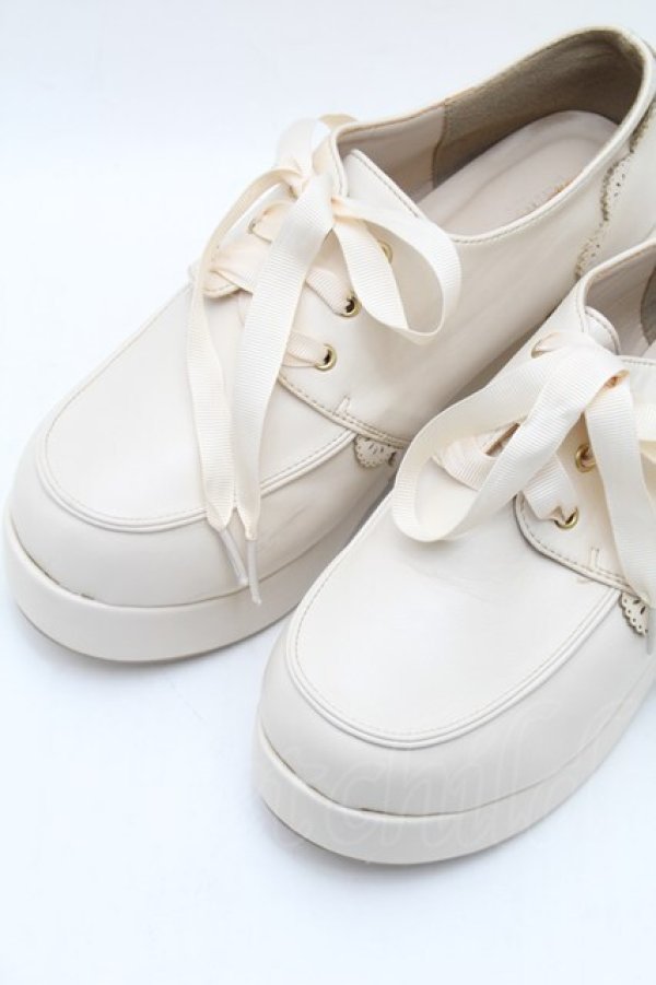 画像4: axes femme POETIQUE / レースアップシューズ L ベージュ S-26-02-06-005-AX-SH-HR-ZS (4)