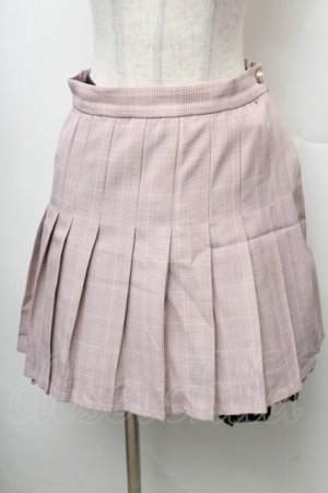 画像: Ank Rouge / チェックプリーツスカート  ピンク S-26-02-06-047-CA-SK-HR-ZS