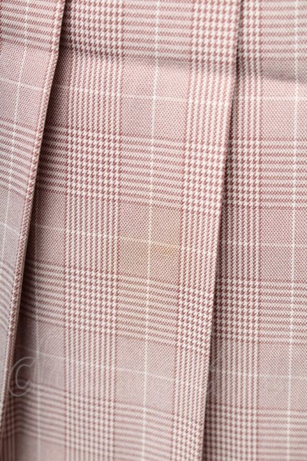 画像4: Ank Rouge / チェックプリーツスカート  ピンク S-26-02-06-047-CA-SK-HR-ZS (4)