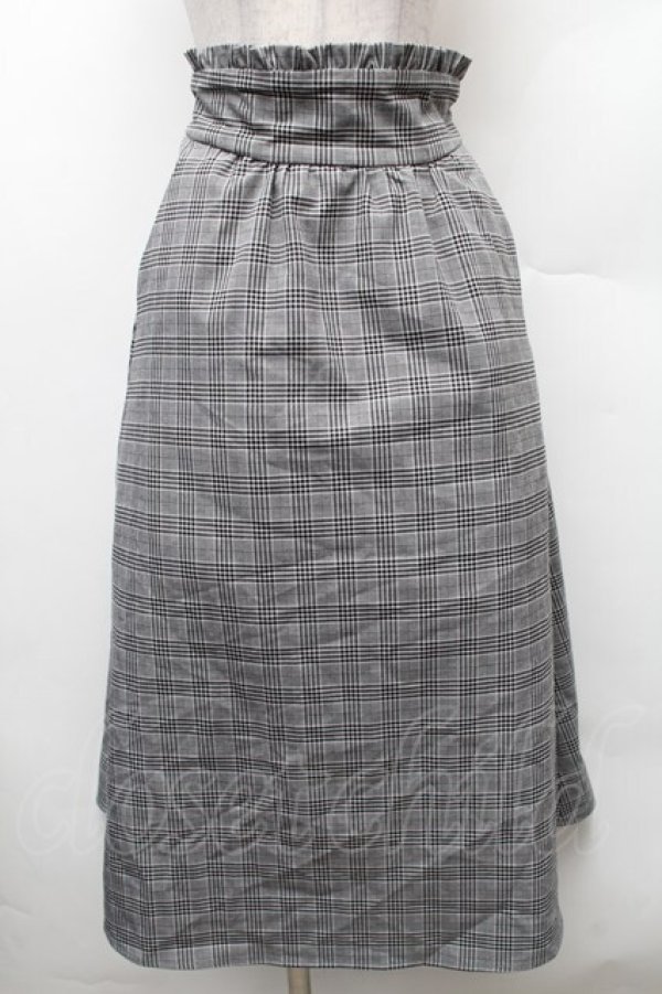 画像1: LOLITA / タータンチェックロングスカート  グレー S-26-02-06-051-LO-SK-HR-ZS (1)