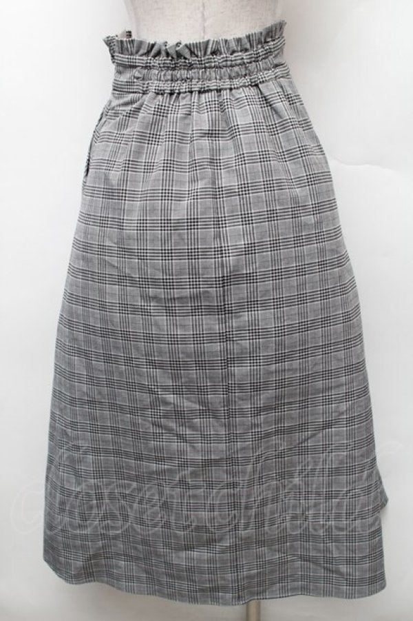 画像2: LOLITA / タータンチェックロングスカート  グレー S-26-02-06-051-LO-SK-HR-ZS (2)