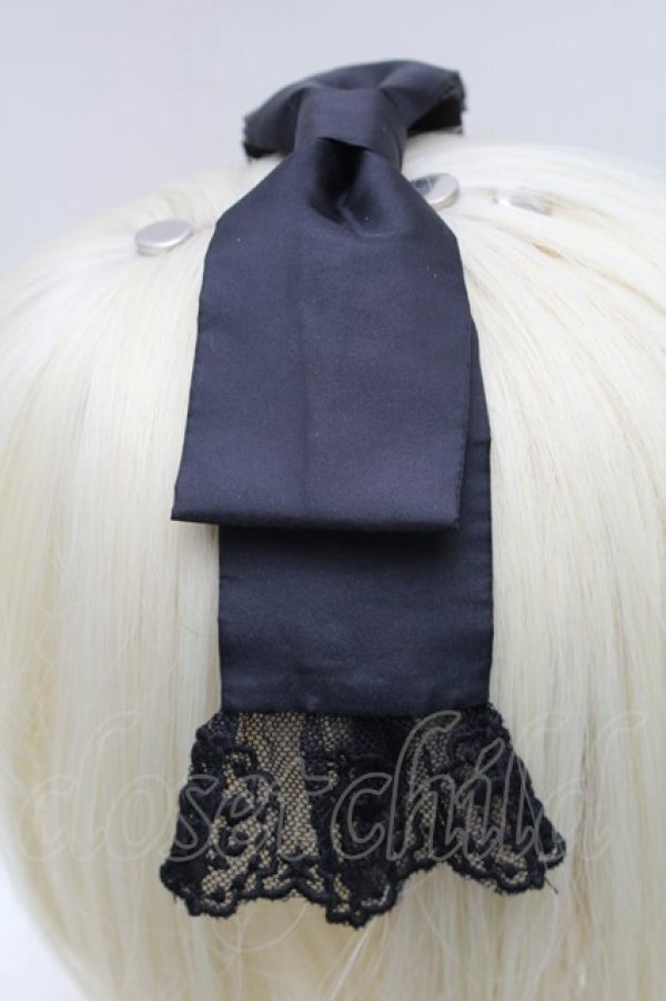 画像2: Angelic Pretty / Angel Ribbonベールカチューシャ【ベール欠品】  黒 S-26-02-06-006-AP-AC-HR-ZS (2)