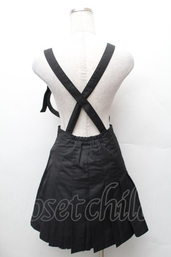 画像2: Ank Rouge / サス付プリーツスカート  黒 S-26-02-06-055-CA-SK-HR-ZS (2)