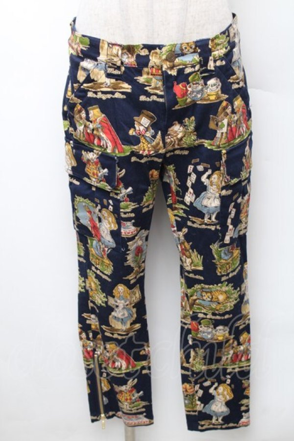 画像1: Jane Marple / Queen Aliceトラックパンツ  紺 S-26-02-06-058-JM-PA-AS-ZS (1)