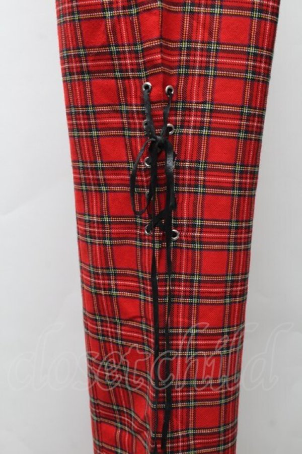 画像3: PEACE NOW / タータンチェックパンツ  赤 S-26-02-06-060-PU-PA-HR-ZS (3)