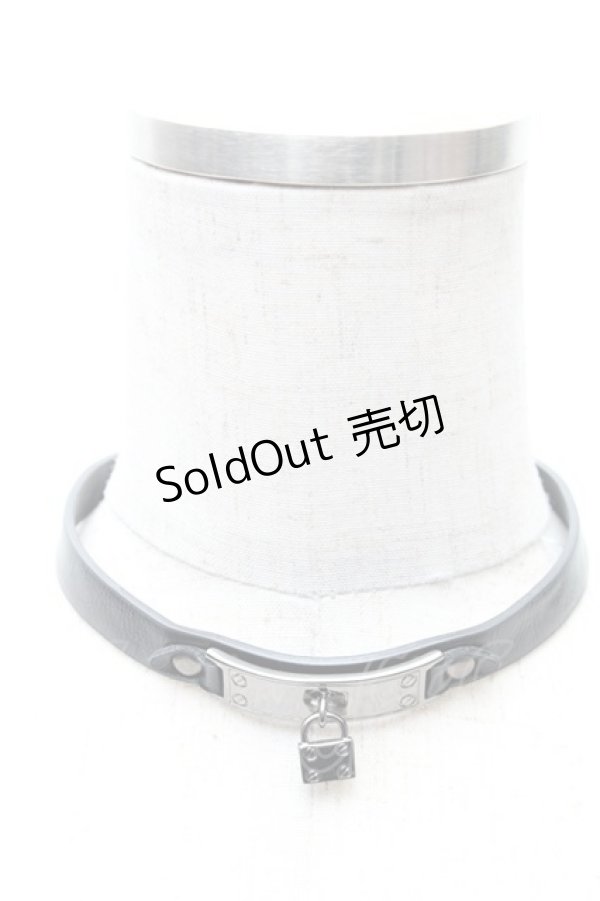 画像1: EATME / ロックレザーチョーカー  黒 S-26-02-06-008-LO-ZA-HR-ZS (1)