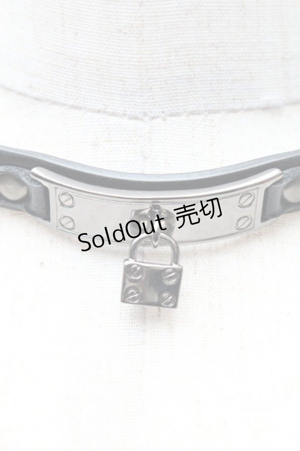 画像2: EATME / ロックレザーチョーカー  黒 S-26-02-06-008-LO-ZA-HR-ZS (2)