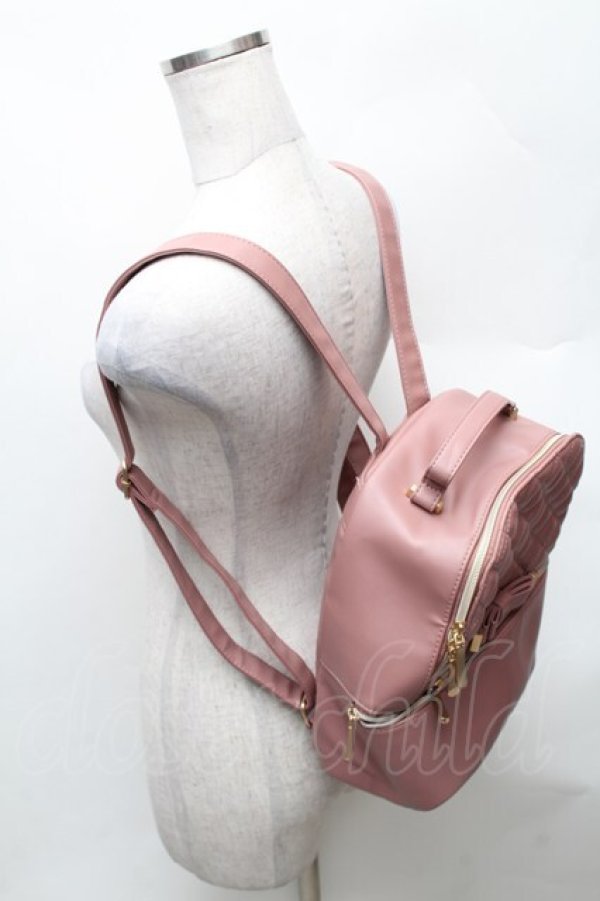 画像3: m petit by misako / キルティングリュック  ピンク S-26-02-06-015-LO-BG-HR-ZS (3)