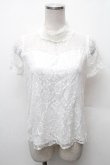 画像1: Jamie エーエヌケー / 総レース半袖カットソー  白 S-26-02-06-020-LO-TO-HR-ZS (1)