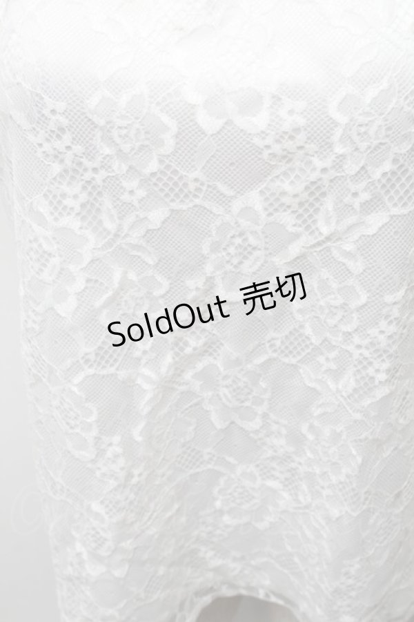 画像4: Jamie エーエヌケー / 総レース半袖カットソー  白 S-26-02-06-020-LO-TO-HR-ZS (4)