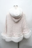 画像2: LIZ LISA / ダブルリボンニットファーポンチョ  ピンク S-26-02-06-022-LO-JA-HR-ZS (2)