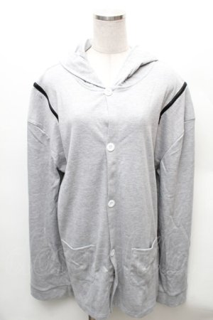 画像: NieR Clothing / フード付カーディガン  グレー S-26-02-06-026-PU-TO-HR-ZS