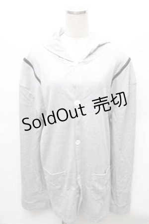 画像: NieR Clothing / フード付カーディガン  グレー S-26-02-06-026-PU-TO-HR-ZS