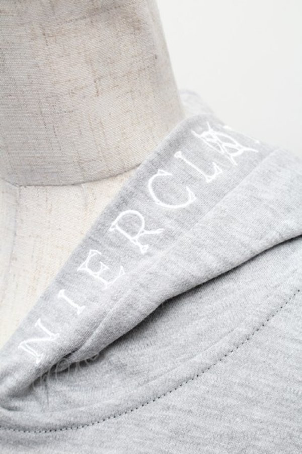 画像3: NieR Clothing / フード付カーディガン  グレー S-26-02-06-026-PU-TO-HR-ZS (3)