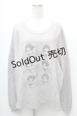 画像: Candy Stripper / TOKIMEKI BIGトップス  グレー S-26-02-06-029-PU-TO-HR-ZS