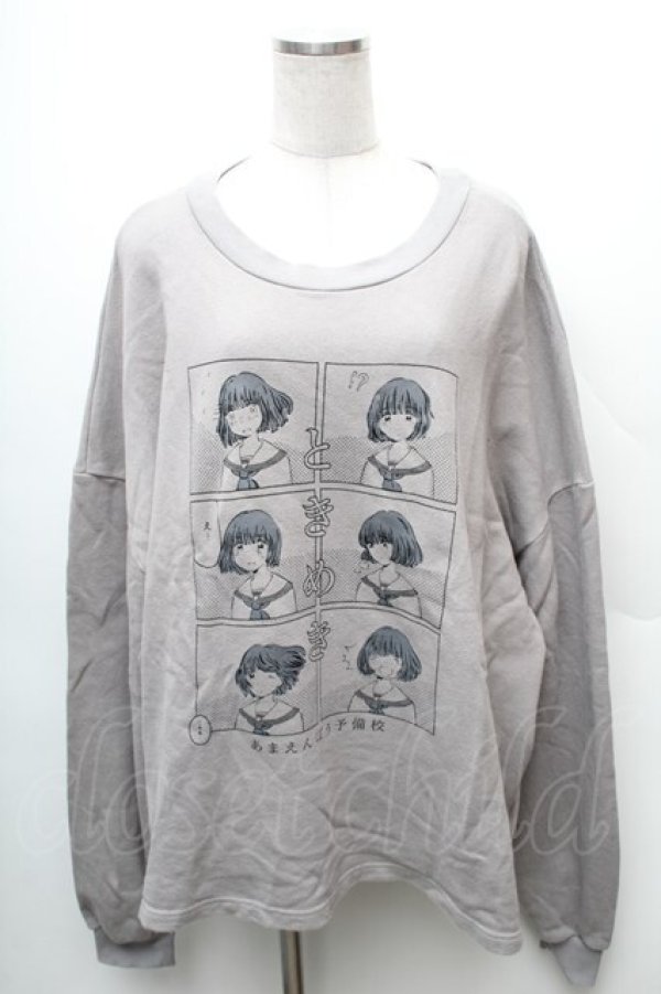 画像1: Candy Stripper / TOKIMEKI BIGトップス  グレー S-26-02-06-029-PU-TO-HR-ZS (1)