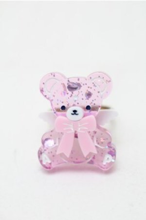 画像: Angelic Pretty / Milkyベアーリング  ピンク S-26-02-08-001-AP-AC-HR-ZS