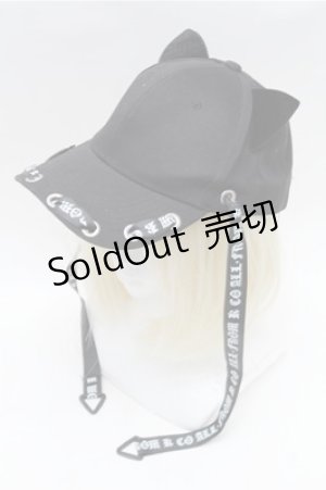 画像: PUNK / 猫耳キャップ  黒 S-26-02-08-006-PU-AC-HR-ZS