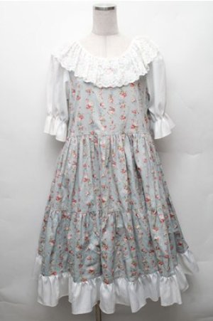 画像: marcHenTica / フレアローズワンピース(半袖)  ミント S-26-02-08-041-LO-OP-HR-ZS