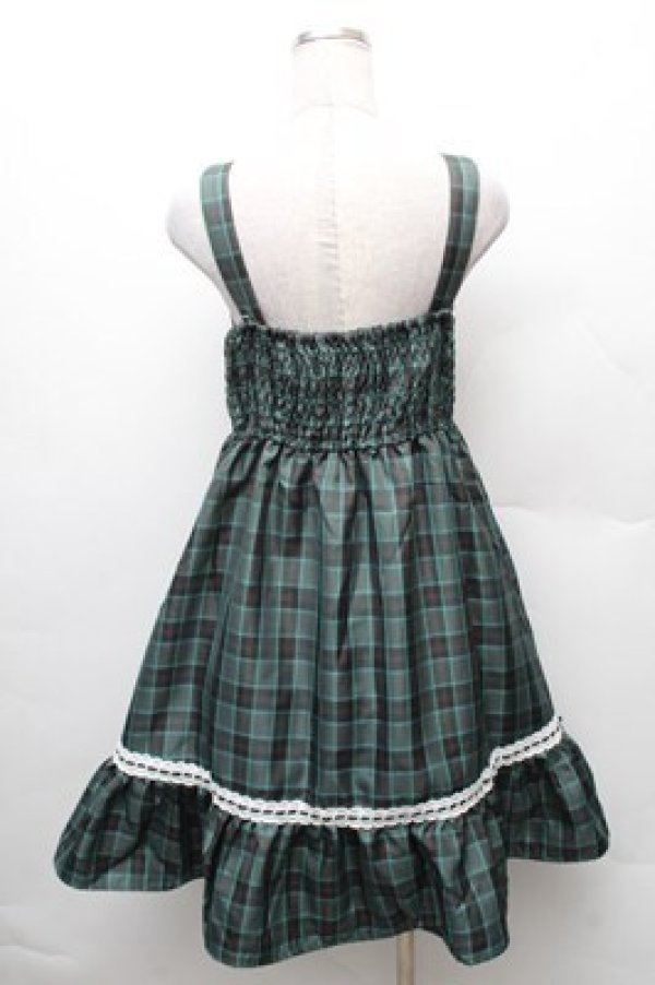 画像2: Eri Aino's collaboration / TTAINリボンレースジャンパースカート M グリーン S-26-02-08-043-LO-OP-HR-ZS (2)