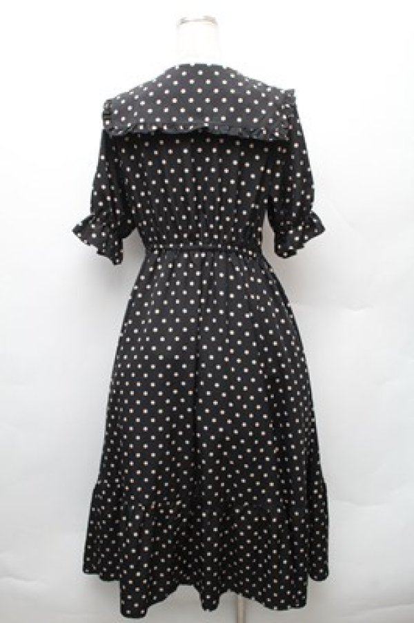 画像2: m petit by misako / 梨地水玉半袖ワンピース L 黒 S-26-02-08-045-LO-OP-HR-ZS (2)