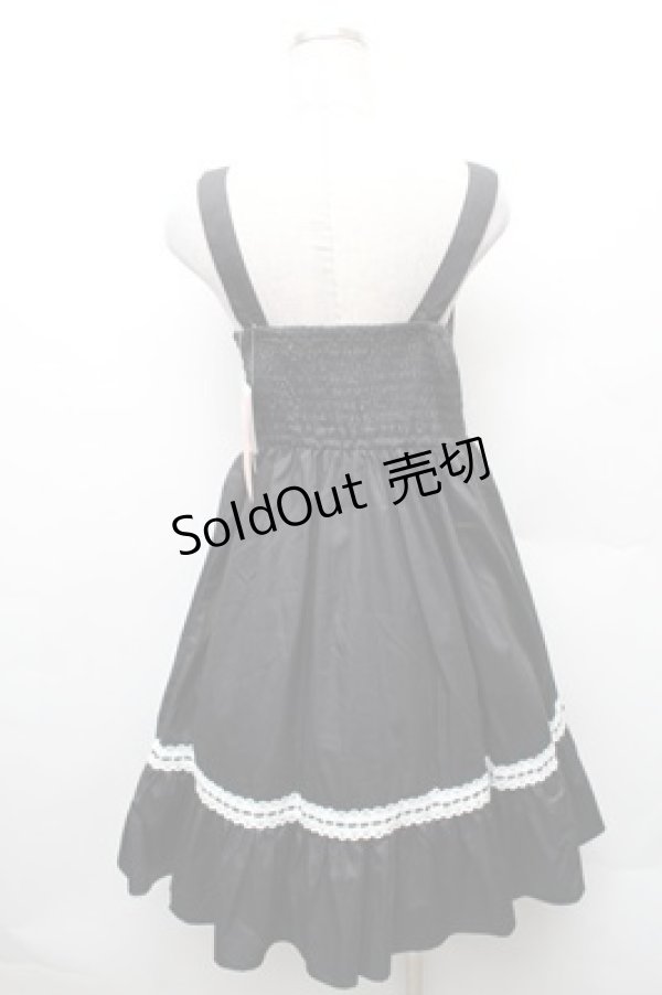 画像2: Eri Aino's collaboration / TTAINリボンレースジャンパースカート M 黒 S-26-02-08-047-LO-OP-HR-ZS (2)