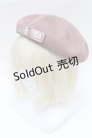 画像: m petit by misako / NINA'S AM カメオベレー  ピンク S-26-02-08-007-LO-AC-HR-ZS