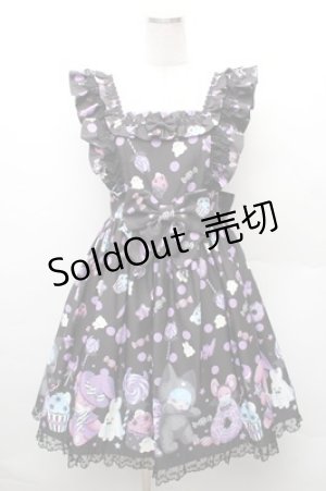 画像: Angelic Pretty / Happy Treat Partyジャンパースカート  黒 S-26-02-08-051-AP-OP-HR-ZS