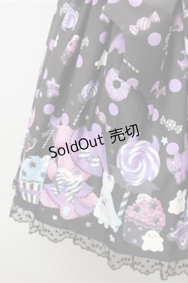 画像3: Angelic Pretty / Happy Treat Partyジャンパースカート  黒 S-26-02-08-051-AP-OP-HR-ZS (3)