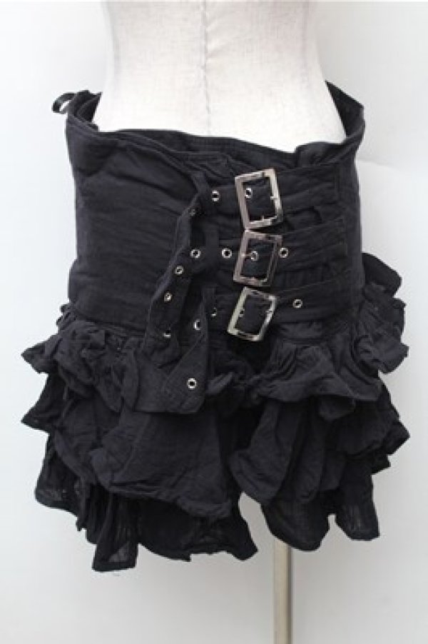 画像2: GOTH / ティアードスカート  黒 S-26-02-08-061-GO-SK-HR-ZS (2)