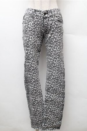 画像: HELL CAT PUNKS / レオパード柄パンツ S 白 S-26-02-08-062-PU-PA-HR-ZS