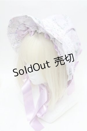 画像: metamorphose / シャーロットフリルボンネット  ラベンダー S-26-02-08-010-ME-AC-HR-ZS