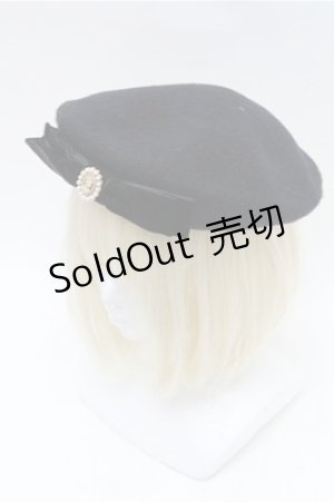 画像: m petit by misako / カメオボンベレー  黒 S-26-02-08-013-LO-AC-HR-ZS