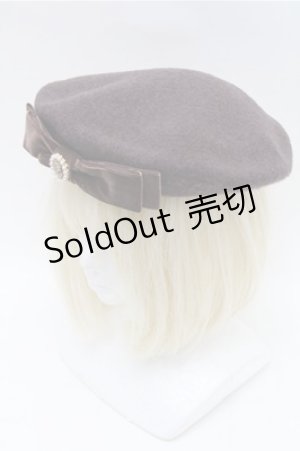 画像: m petit by misako / カメオボンベレー  ブラウン S-26-02-08-014-LO-AC-HR-ZS