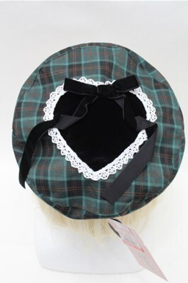 画像2: Eri Aino's collaboration / AE*ベレー  グリーン S-26-02-08-015-LO-AC-HR-ZS (2)