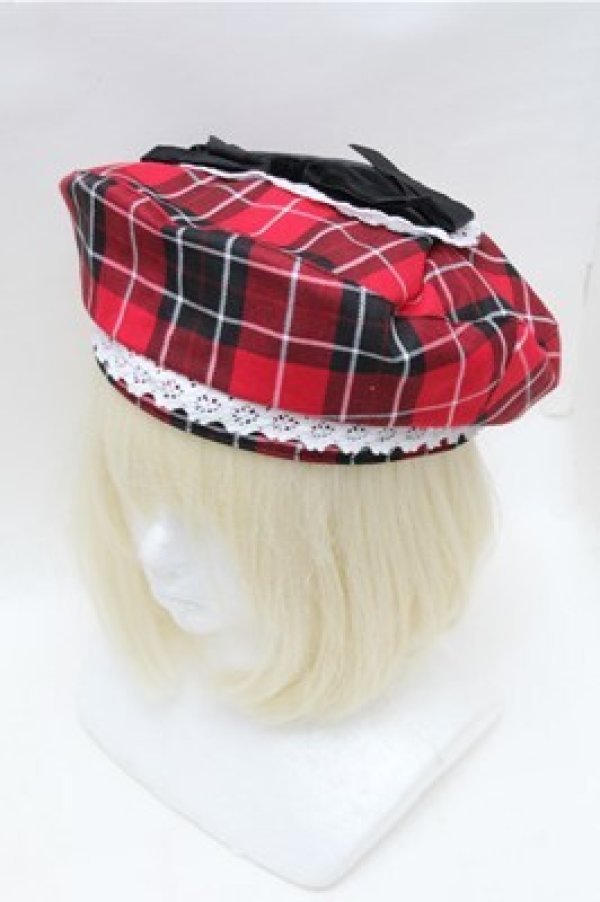 画像1: Eri Aino's collaboration / AE*ベレー  赤 S-26-02-08-016-LO-AC-HR-ZS (1)