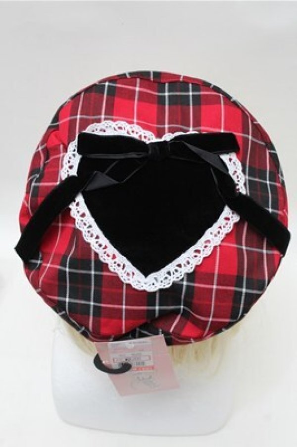 画像2: Eri Aino's collaboration / AE*ベレー  赤 S-26-02-08-016-LO-AC-HR-ZS (2)