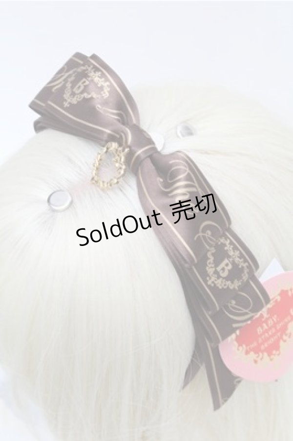 画像2: BABY,THE STARS SHINE BRIGHT / BABYリボンリボンカチューシャ  ブラウン S-26-02-08-017-BA-AC-HR-ZS (2)