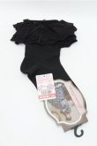 画像1: Kurumi Collaboration / ECkurumiCSレース ソックス  黒 S-26-02-08-019-LO-ZA-HR-ZS (1)