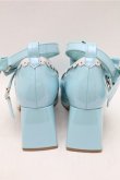 画像3: axes femme kawaii / ダブルリボンスカラップパンプス L サックス S-26-02-08-027-AX-SH-HR-ZS (3)