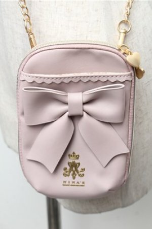 画像: m petit by misako / NINA’S スマホショルダー バッグ  ピンクベージュ S-26-02-08-028-LO-ZA-HR-ZS