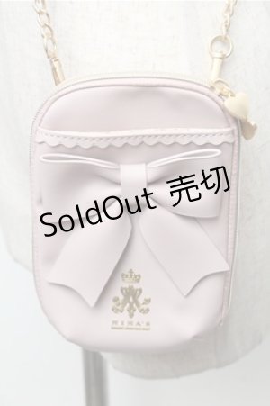 画像: m petit by misako / NINA’S スマホショルダー バッグ  ピンクベージュ S-26-02-08-028-LO-ZA-HR-ZS