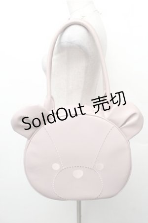 画像: axes femme kawaii / クマ型トートバッグ  ピンク S-26-02-08-029-AX-BG-HR-ZS