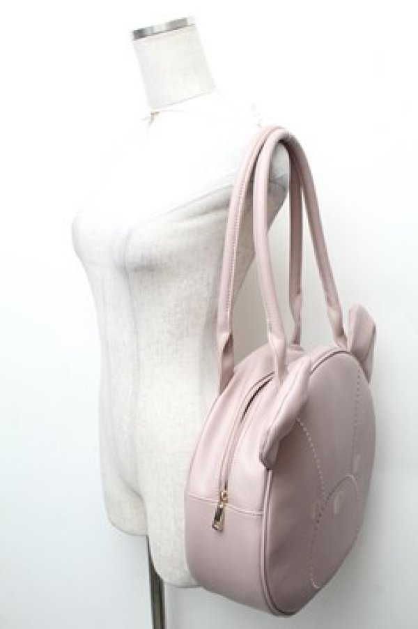 画像3: axes femme kawaii / クマ型トートバッグ  ピンク S-26-02-08-029-AX-BG-HR-ZS (3)