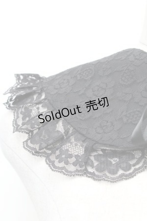 画像2: m petit by misako / AMレースツケエリ  黒 S-26-02-08-031-LO-ZA-HR-ZS (2)